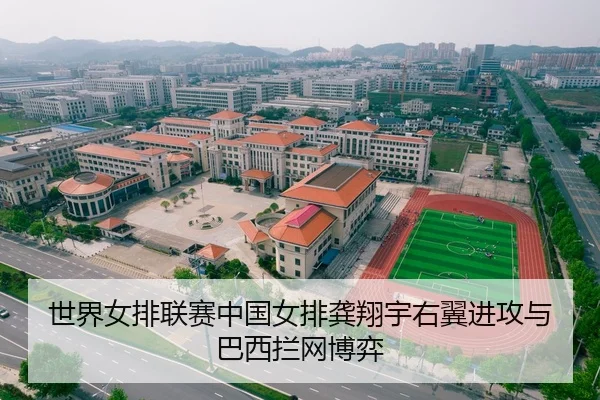 世界女排联赛中国女排龚翔宇右翼进攻与巴西拦网博弈